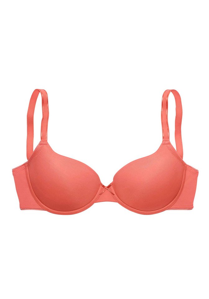 LASCANA Schalen-BH, T-Shirt-BH, Bügel-BH, Ela - perfect basic aus seidiger Microfaser, bequemer BH, große Größen – Bild 2 von 5