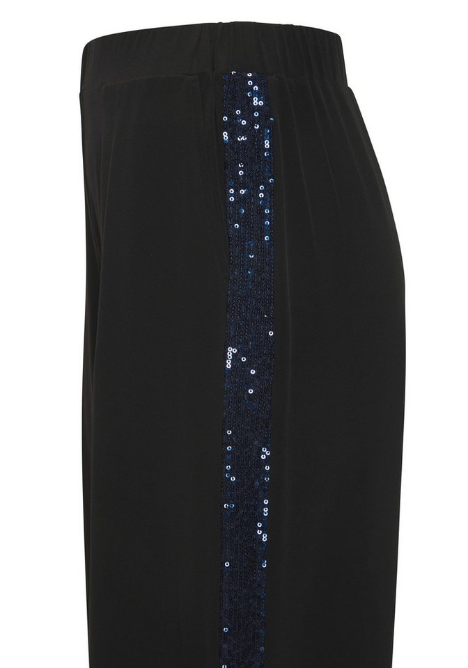 LASCANA Schlupfhose mit lockerem, weitem Bein mit Pailettenstreifen, Partyhose, luftig und festlich – Bild 4 von 5