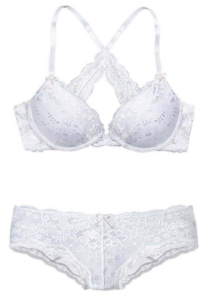 LASCANA Set: Push-up-BH (Set, 2-tlg., BH mit Bügel mit Panty (Dessous-Set) sexy Unterwäsche, sexy Dessous Damen – Bild 2 von 5