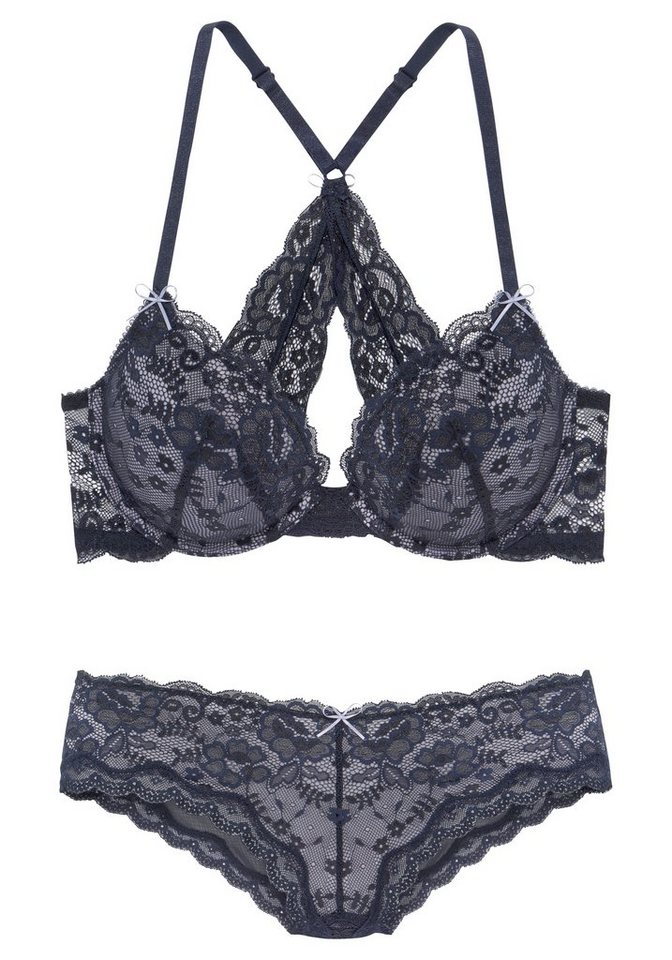 LASCANA Set: Push-up-BH (Set, 2-tlg., BH mit Bügel mit Panty (Dessous-Set) sexy Unterwäsche, sexy Dessous Damen – Bild 2 von 5