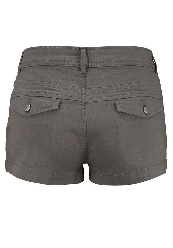 LASCANA Shorts aus elastischer, sommerlicher Baumwollware mit Taschen, kurze Hose, Freizeitlook, Sommerhose – Bild 4 von 5