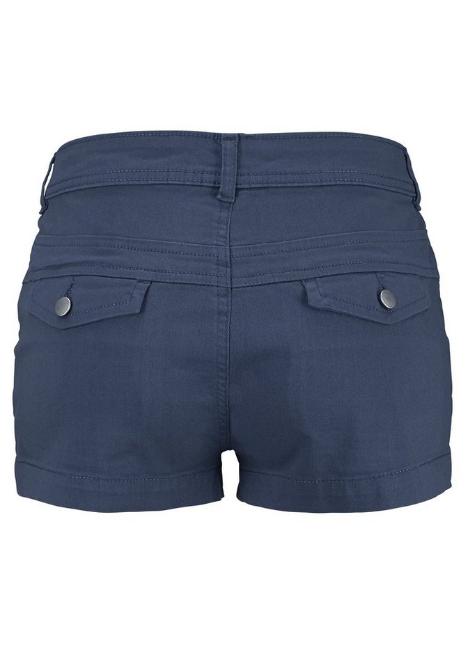 LASCANA Shorts aus elastischer, sommerlicher Baumwollware mit Taschen, kurze Hose, Freizeitlook, Sommerhose – Bild 3 von 5