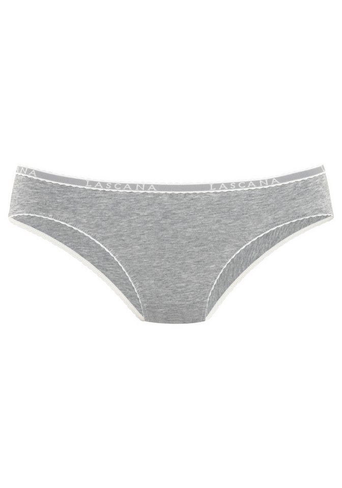 LASCANA Slip (4er-Pack) aus elastischer Baumwoll-Qualität – Bild 5 von 5