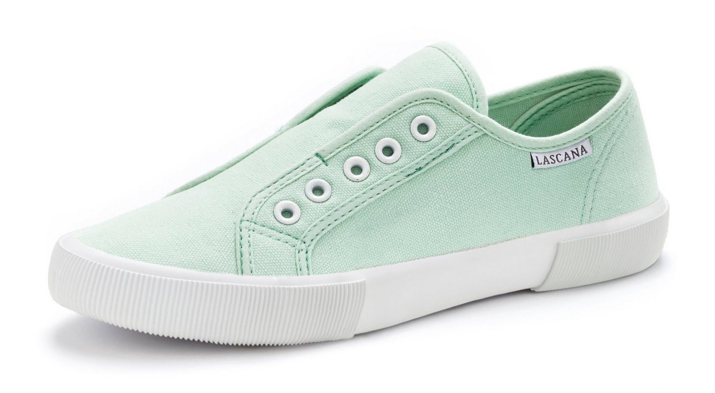 LASCANA Slip-On-Sneaker, Sneaker Slipper, Halbschuh bequem zum Reinschlüpfen VEGAN – Bild 2 von 5