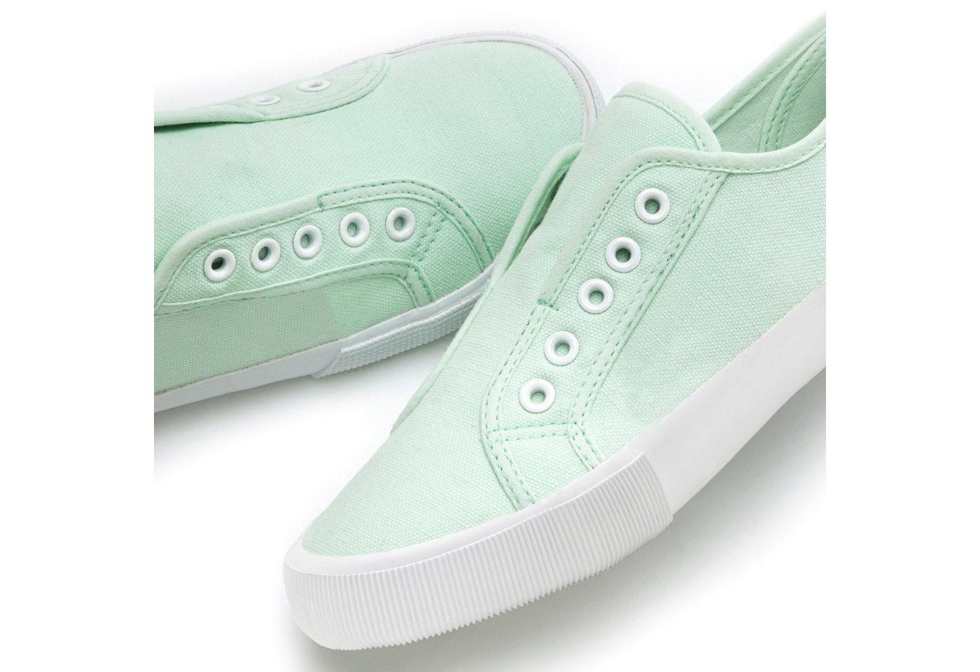 LASCANA Slip-On-Sneaker, Sneaker Slipper, Halbschuh bequem zum Reinschlüpfen VEGAN – Bild 4 von 5