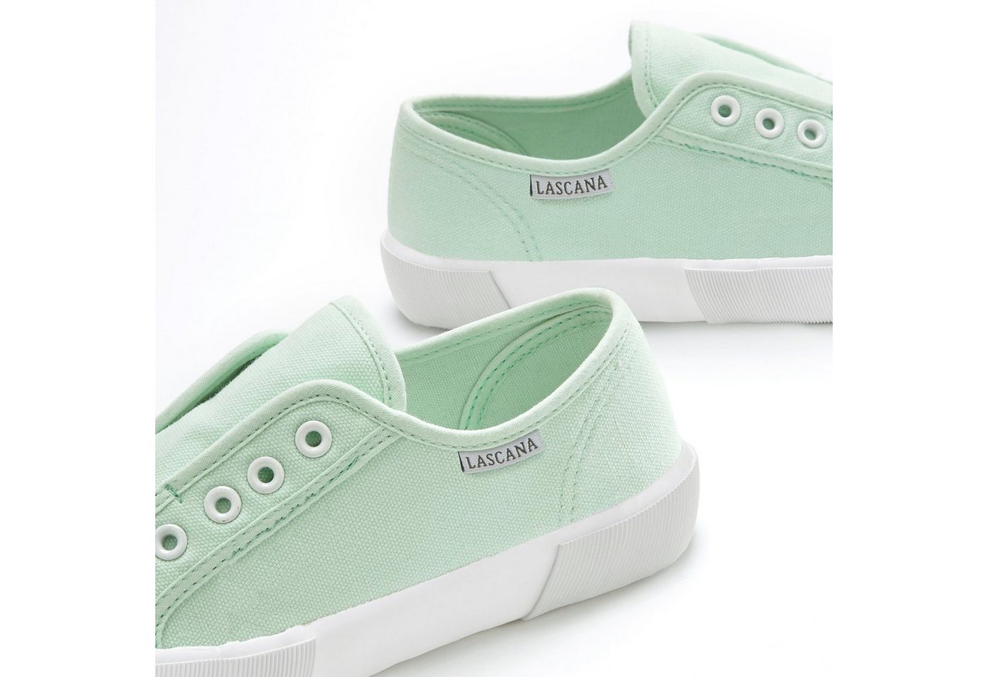 LASCANA Slip-On-Sneaker, Sneaker Slipper, Halbschuh bequem zum Reinschlüpfen VEGAN – Bild 5 von 5