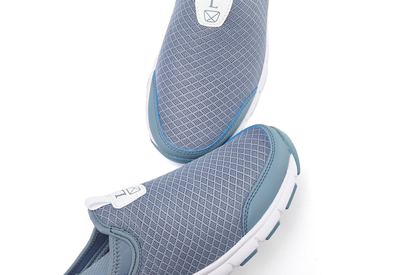 LASCANA Slip-On-Sneaker, Sneaker Halbschuh, Freizeitschuh, Sabot, Clogs aus leichtem Mesh-Material – Bild 5 von 5