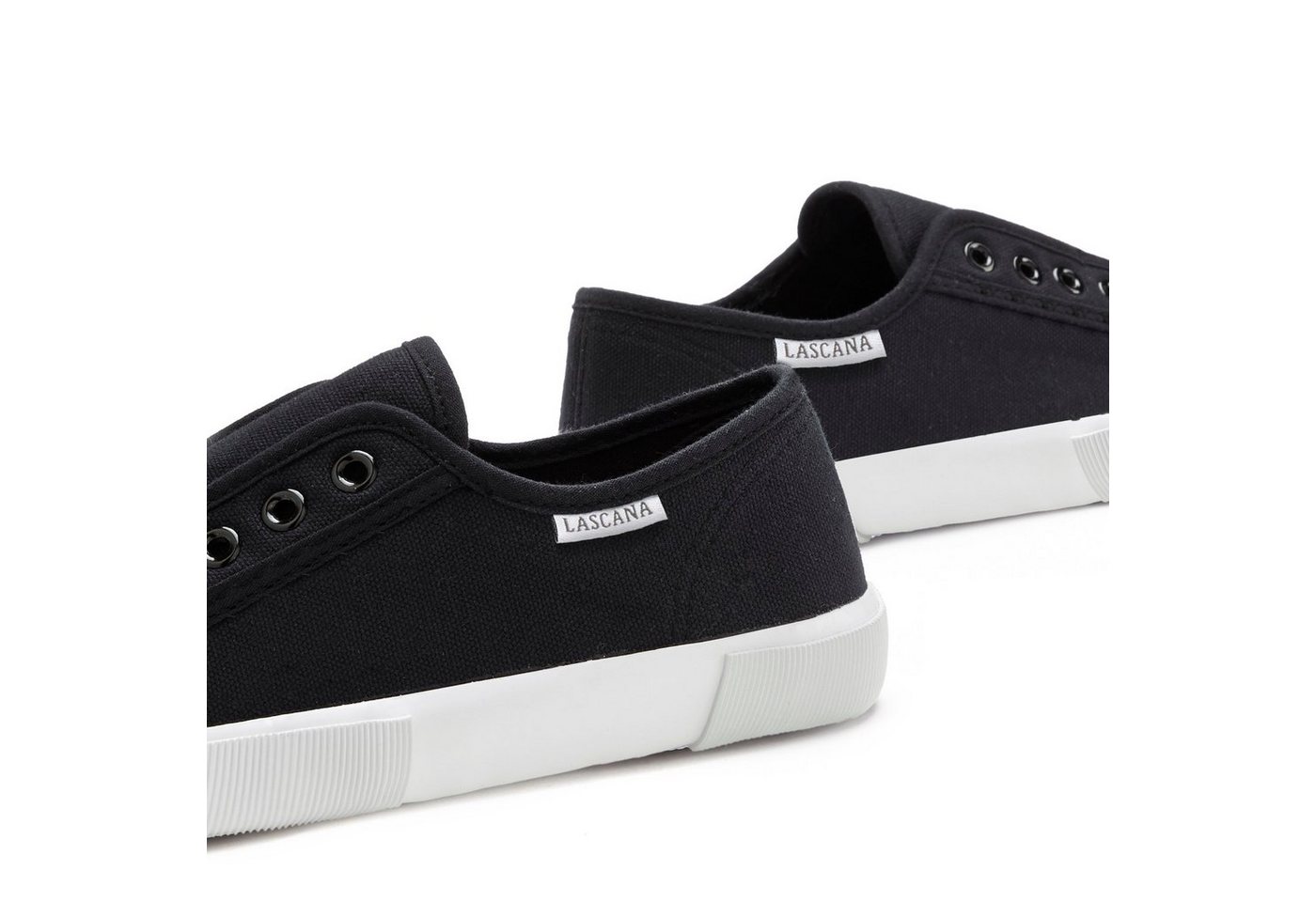 LASCANA Slip-On-Sneaker, Sneaker Slipper, Halbschuh bequem zum Reinschlüpfen VEGAN – Bild 4 von 5