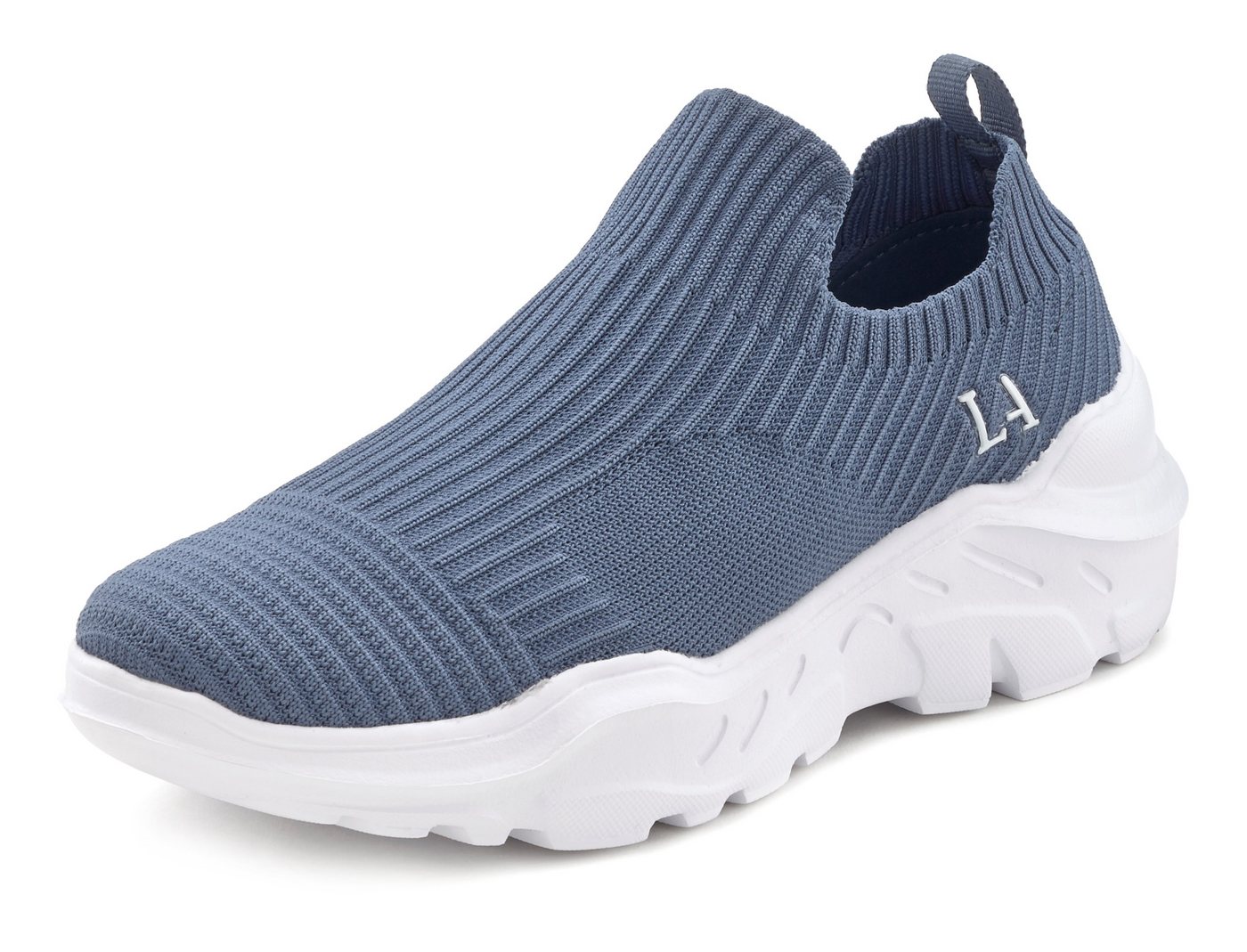 LASCANA Slip-On-Sneaker, Sneaker Halbschuh, Slipper, Freizeitschuh zum Reinschlüpfen VEGAN – Bild 2 von 5