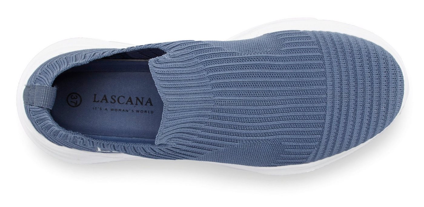 LASCANA Slip-On-Sneaker, Sneaker Halbschuh, Slipper, Freizeitschuh zum Reinschlüpfen VEGAN – Bild 3 von 5