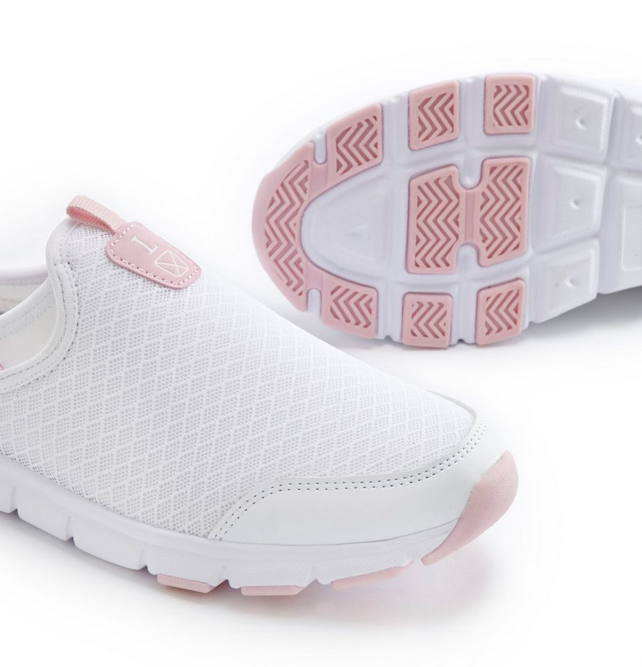 LASCANA Slip-On-Sneaker, Sneaker Halbschuh, Freizeitschuh, Sabot, Clogs aus leichtem Mesh-Material – Bild 5 von 5