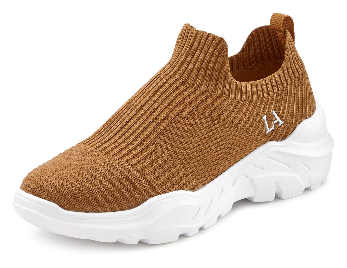 LASCANA Slip-On-Sneaker, Sneaker Halbschuh, Slipper, Freizeitschuh zum Reinschlüpfen VEGAN – Bild 3 von 5