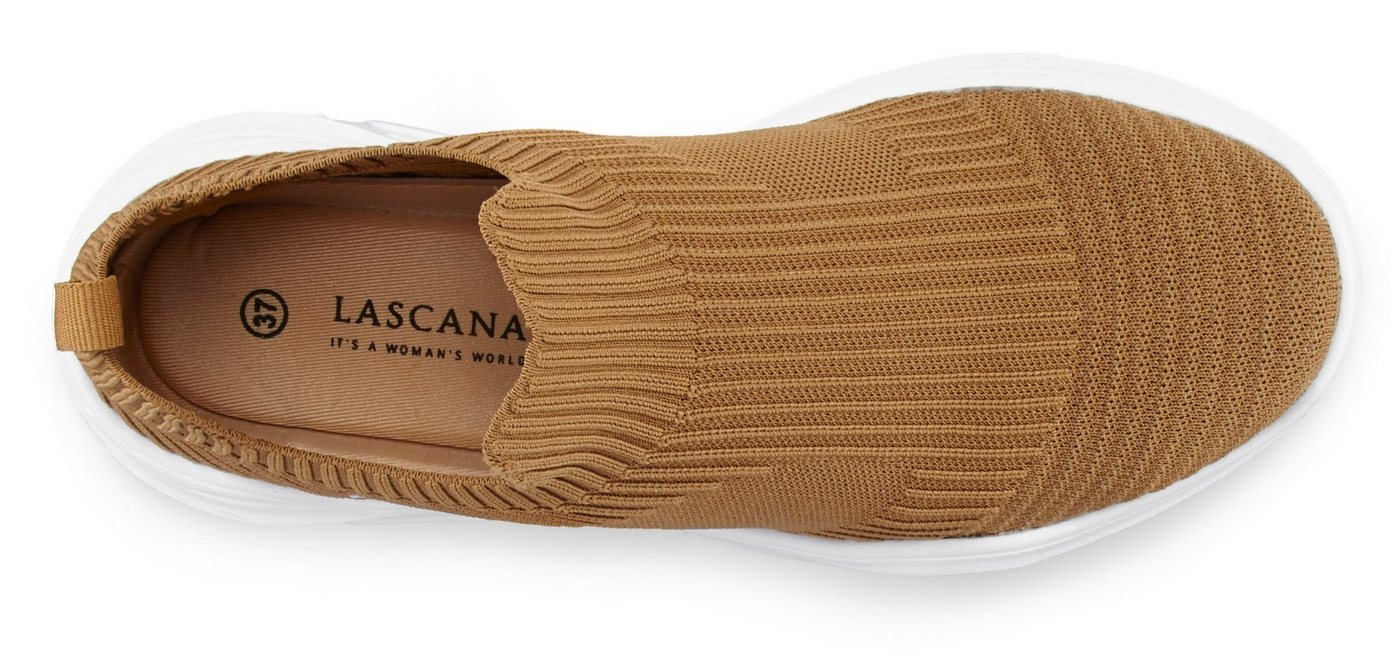 LASCANA Slip-On-Sneaker, Sneaker Halbschuh, Slipper, Freizeitschuh zum Reinschlüpfen VEGAN – Bild 4 von 5