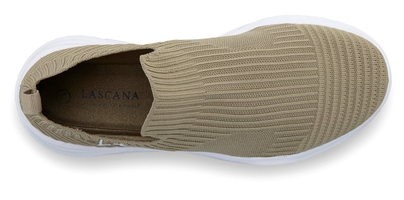LASCANA Slip-On-Sneaker, Sneaker Halbschuh, Slipper, Freizeitschuh zum Reinschlüpfen VEGAN – Bild 3 von 5