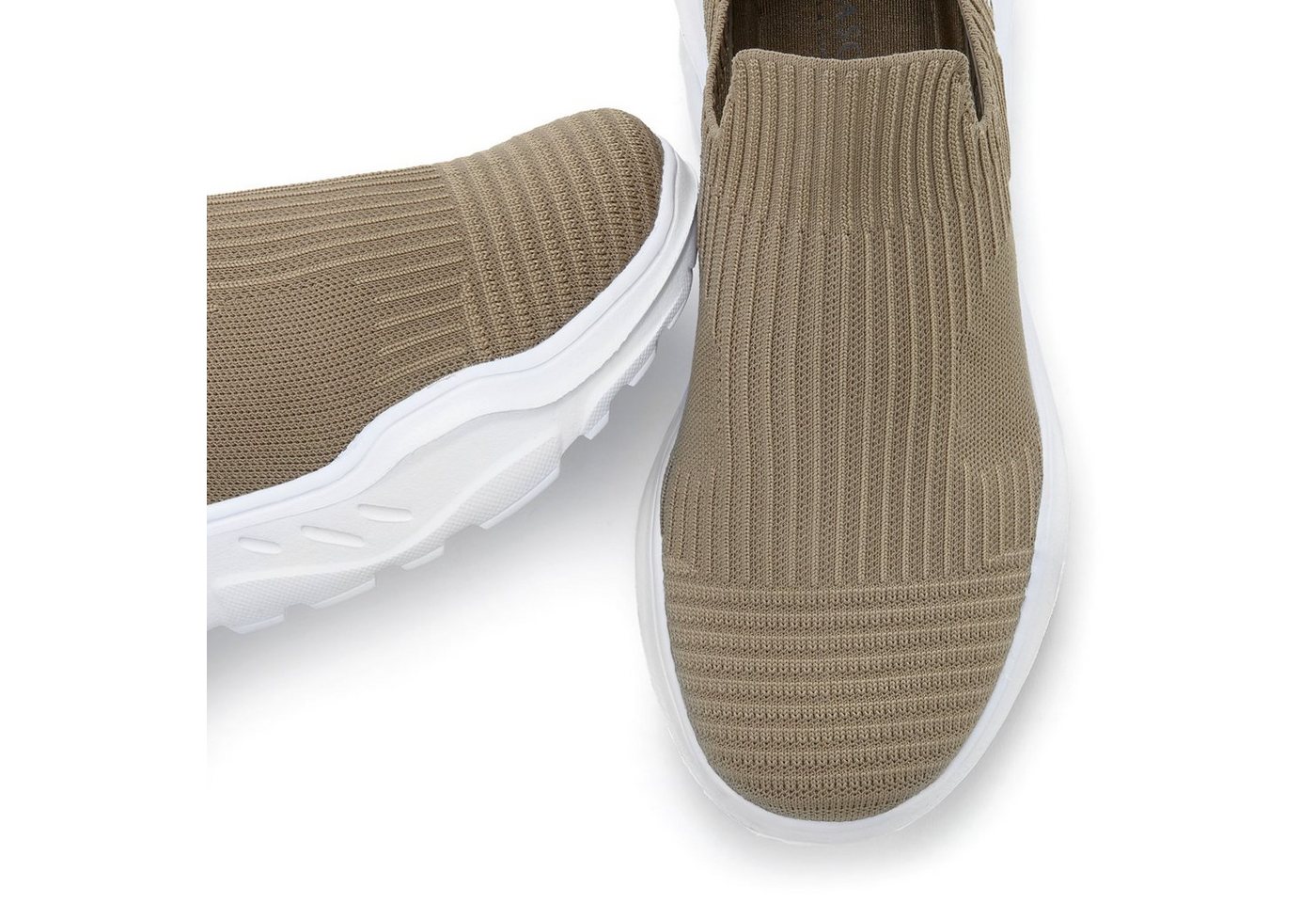 LASCANA Slip-On-Sneaker, Sneaker Halbschuh, Slipper, Freizeitschuh zum Reinschlüpfen VEGAN – Bild 5 von 5
