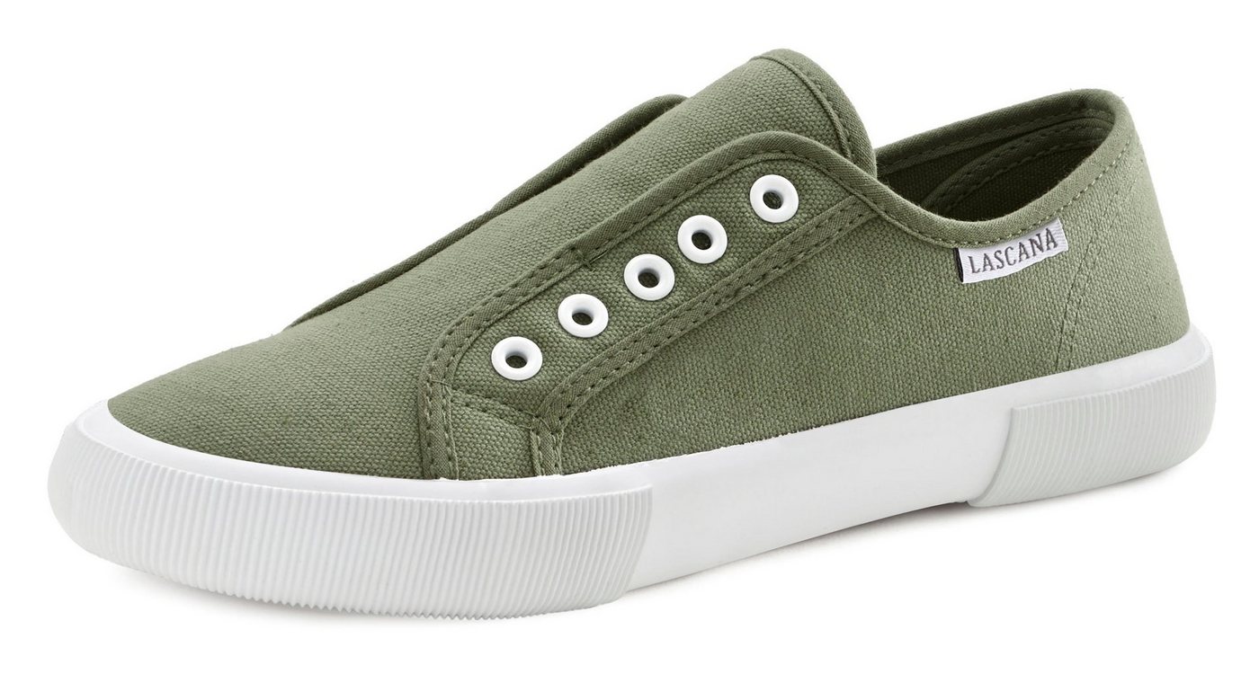 LASCANA Slip-On-Sneaker, Sneaker Slipper, Halbschuh bequem zum Reinschlüpfen VEGAN – Bild 2 von 5