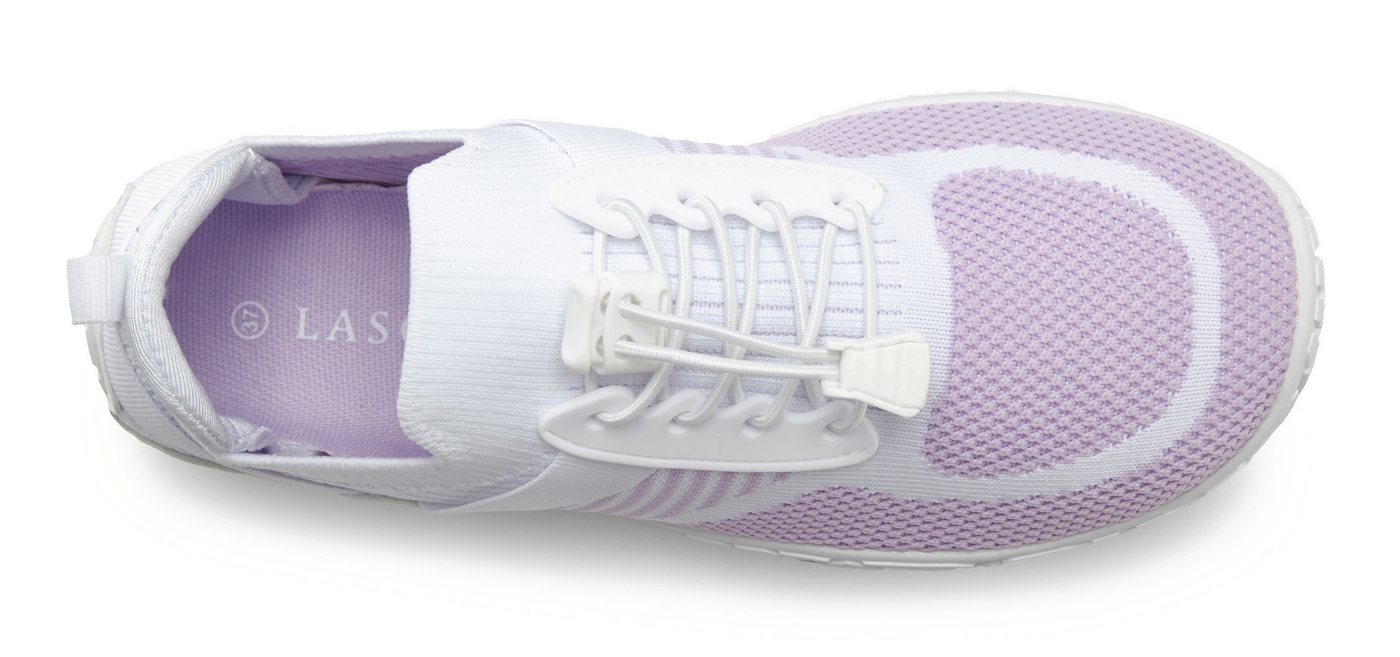 LASCANA Slip-On-Sneaker, Sommer Sneaker, Sneaker Freizeitschuh, Halbschuh superleicht, flache flexible Sohle VEGAN – Bild 4 von 5