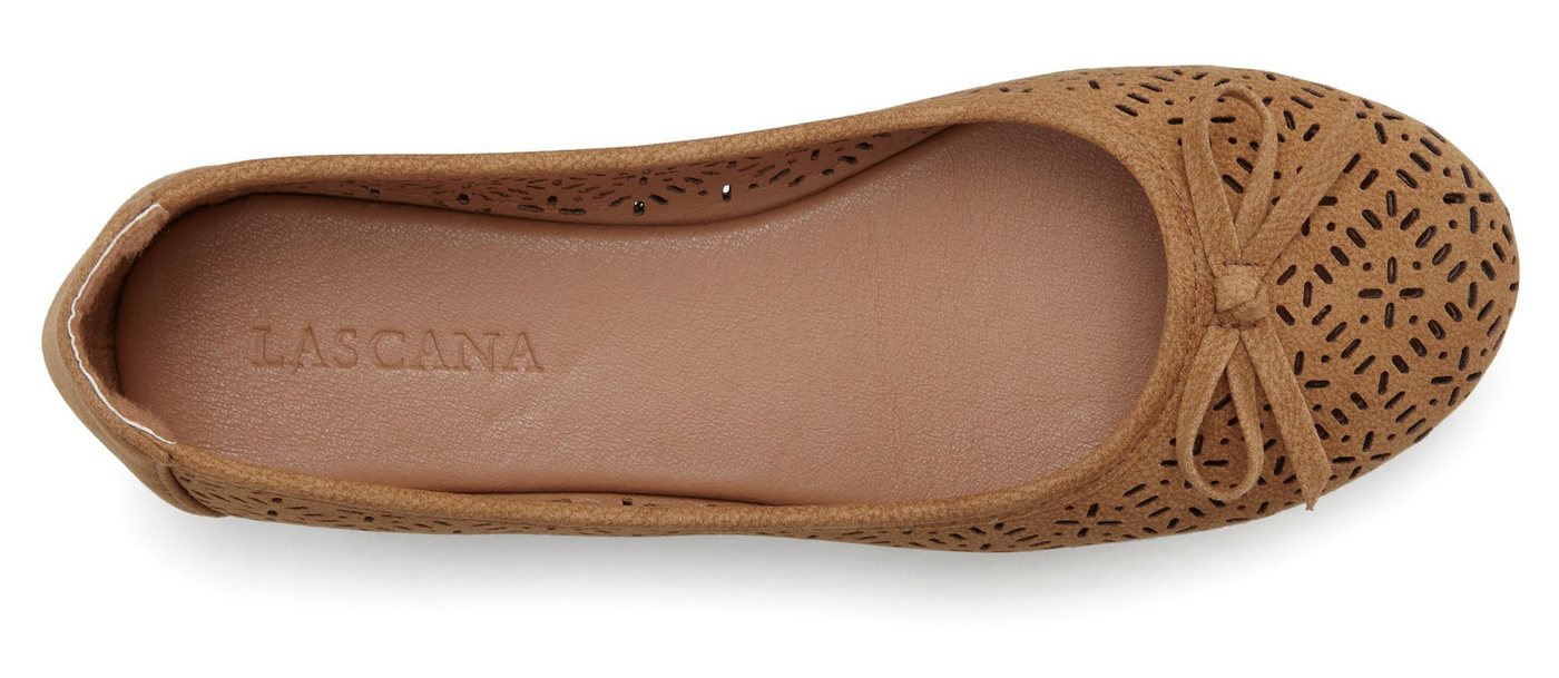 LASCANA Slip-On-Sneaker, Freizeitschuh, Slipper, Halbschuh, Ballerina mit kleinen Cut-Outs VEGAN – Bild 3 von 5