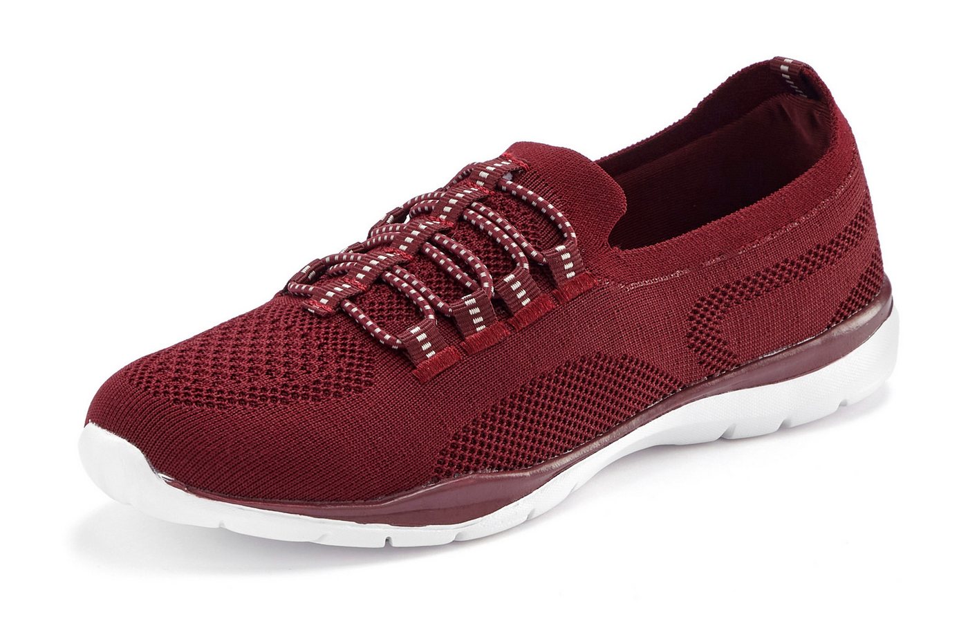 LASCANA Slipper, Halbschuh, Slip-On-Sneaker, Sneaker aus leichtem Textil-Material VEGAN – Bild 2 von 5