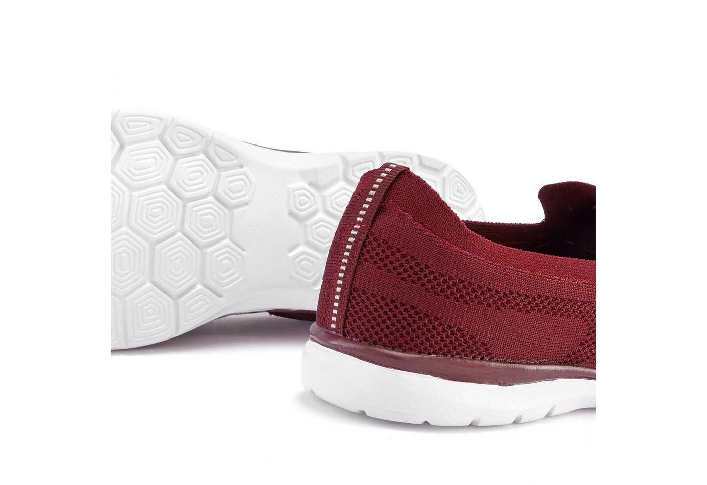 LASCANA Slipper, Halbschuh, Slip-On-Sneaker, Sneaker aus leichtem Textil-Material VEGAN – Bild 5 von 5
