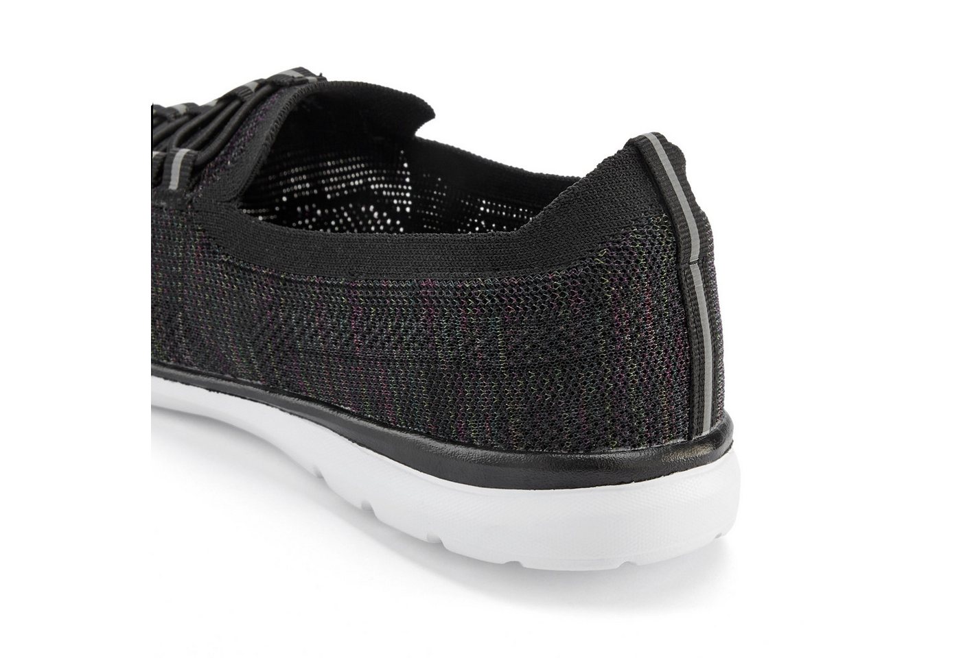 LASCANA Slipper, Halbschuh, Slip-On-Sneaker, Sneaker aus leichtem Textil-Material VEGAN – Bild 4 von 4
