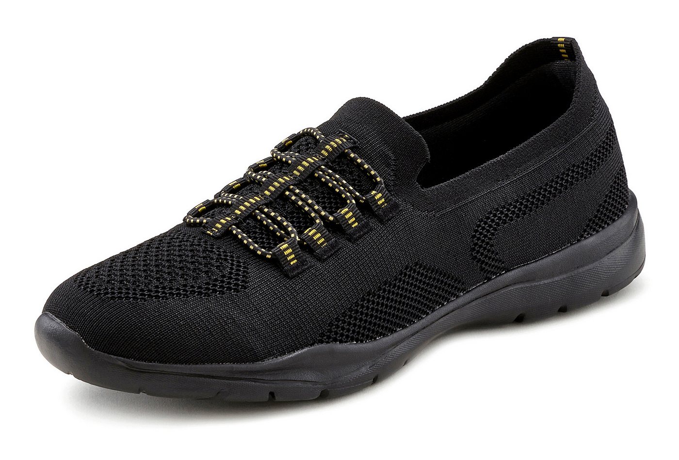 LASCANA Slipper, Halbschuh, Slip-On-Sneaker, Sneaker aus leichtem Textil-Material VEGAN – Bild 2 von 5