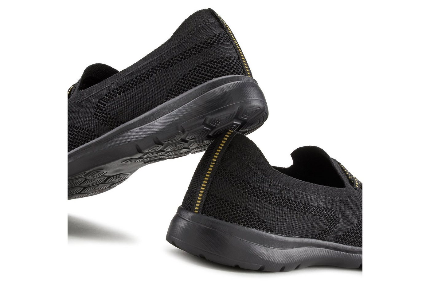 LASCANA Slipper, Halbschuh, Slip-On-Sneaker, Sneaker aus leichtem Textil-Material VEGAN – Bild 5 von 5