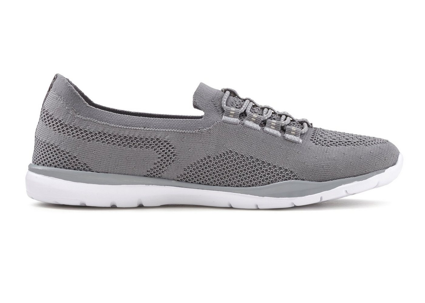 LASCANA Slipper, Halbschuh, Slip-On-Sneaker, Sneaker aus leichtem Textil-Material VEGAN – Bild 4 von 5