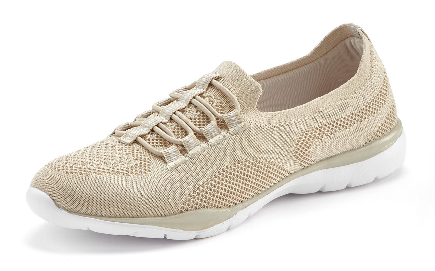 LASCANA Slipper, Halbschuh, Slip-On-Sneaker, Sneaker aus leichtem Textil-Material VEGAN – Bild 2 von 5