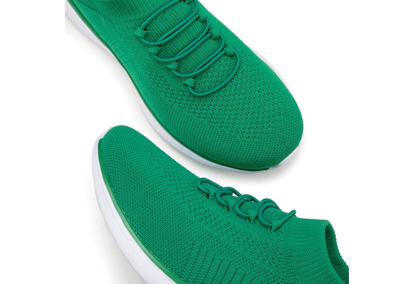 LASCANA Slipper, Halbschuh, Turnschuhe, Slip-On-Sneaker, bequem, Sneaker zum Reinschlüpfen mit elastischen Schnürbändern ultraleicht VEGAN – Bild 5 von 5