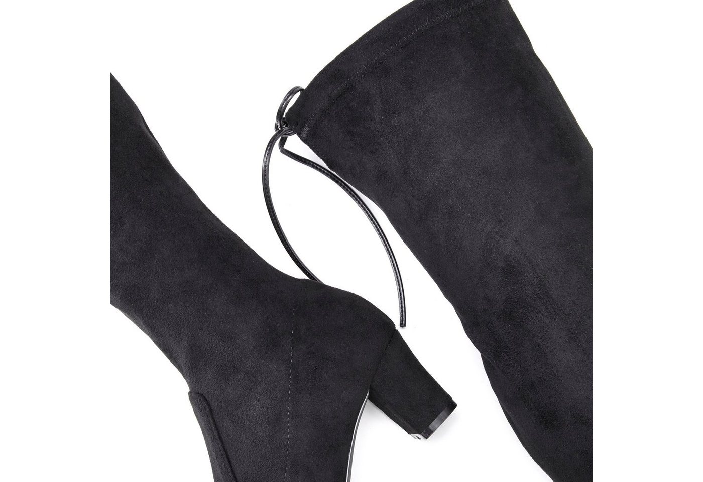 LASCANA Slouchy Boots, Langschaft Stiefel, Schlupf-Boot, Overkneestiefel aus weichem Stretchmaterial – Bild 5 von 5