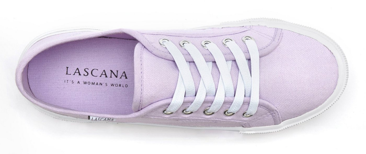 LASCANA Sneaker aus Textil, Schnürhalbschuh, Freizeitschuh, Turnschuh – Bild 3 von 5