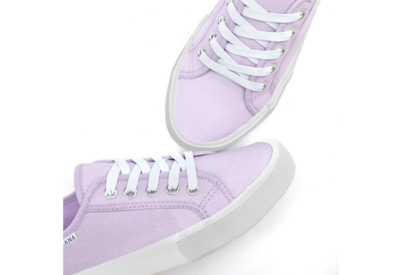 LASCANA Sneaker aus Textil, Schnürhalbschuh, Freizeitschuh, Turnschuh – Bild 4 von 5