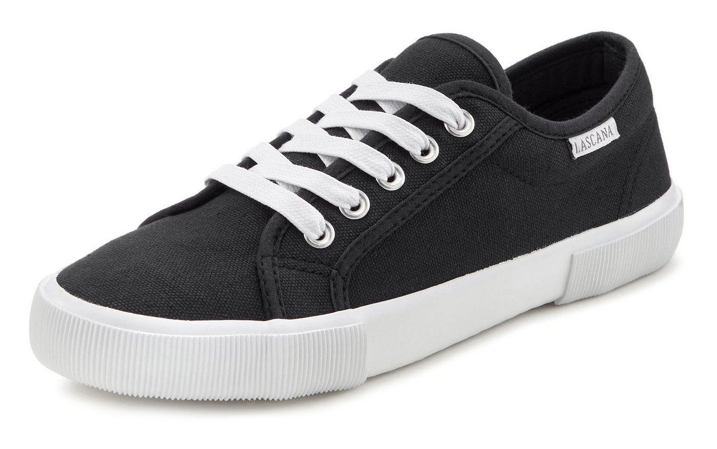 LASCANA Sneaker aus Textil, Schnürhalbschuh, Freizeitschuh, Turnschuh – Bild 3 von 5