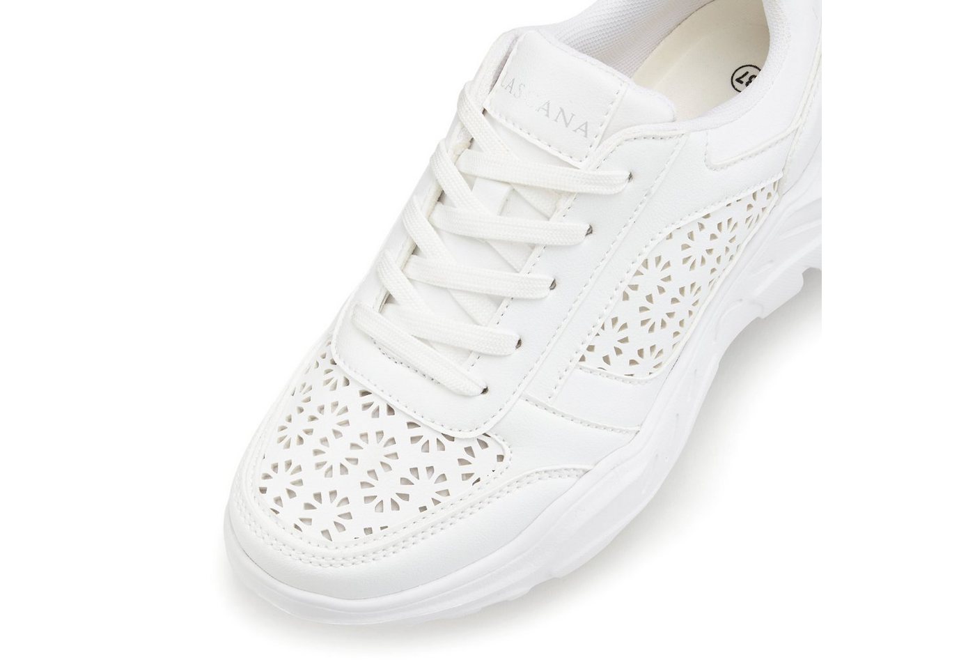 LASCANA Sneaker Freizeitschuh, Halbschuh mit kleinen Cut-Outs und Chunky Sohle VEGAN – Bild 5 von 5