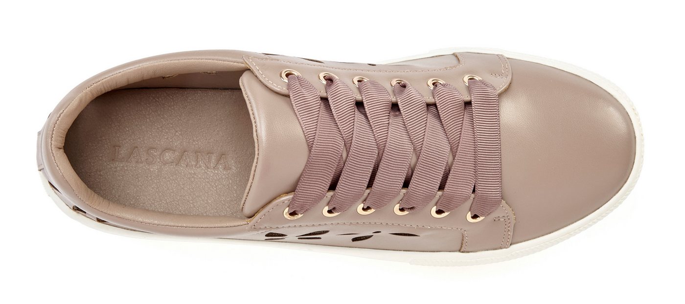 LASCANA Sneaker mit kleinen Cut-Outs, Schnürhalbschuhe, Freizeitschuhe VEGAN – Bild 3 von 5