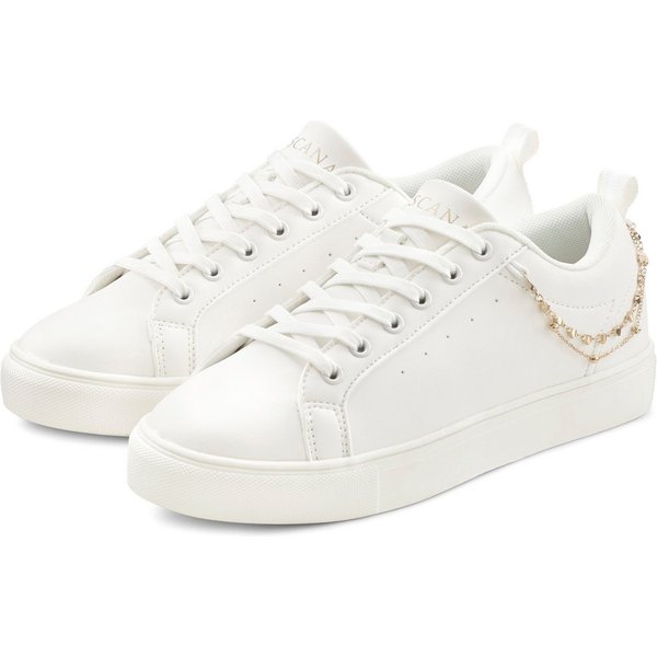 LASCANA Sneaker modisches Ketten-Element, Schnürhalbschuhe, Freizeitschuhe VEGAN