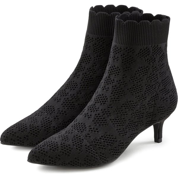 LASCANA Sock Boot, High Heel Stiefelette, Stiefel, Stiefelette, Ankleboots aus elegant elastischer Spitze