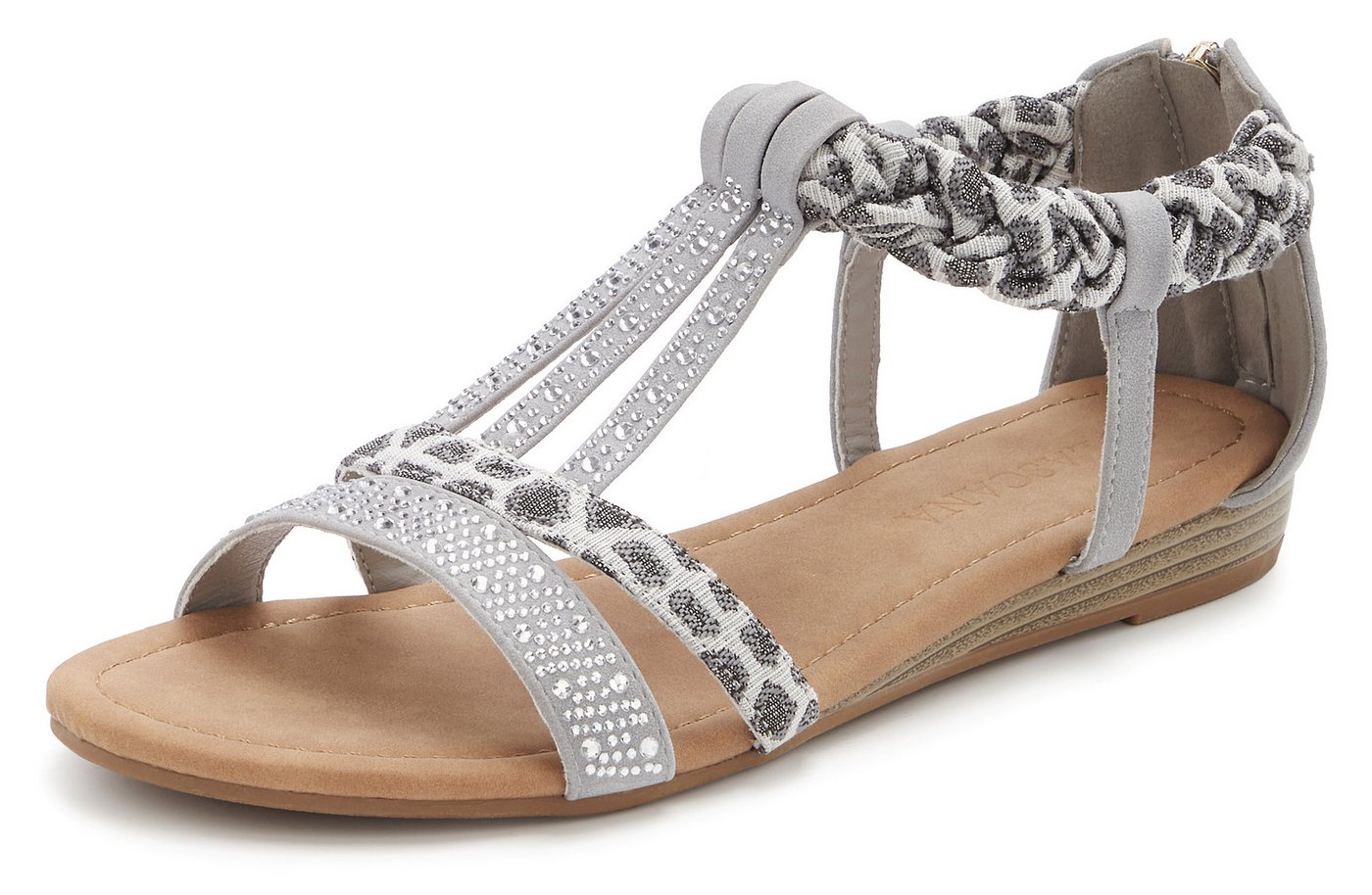 LASCANA Sommerschuh, Sandalette, offener Schuh, Sandale mit aufwendiger Verzierung VEGAN – Bild 2 von 5