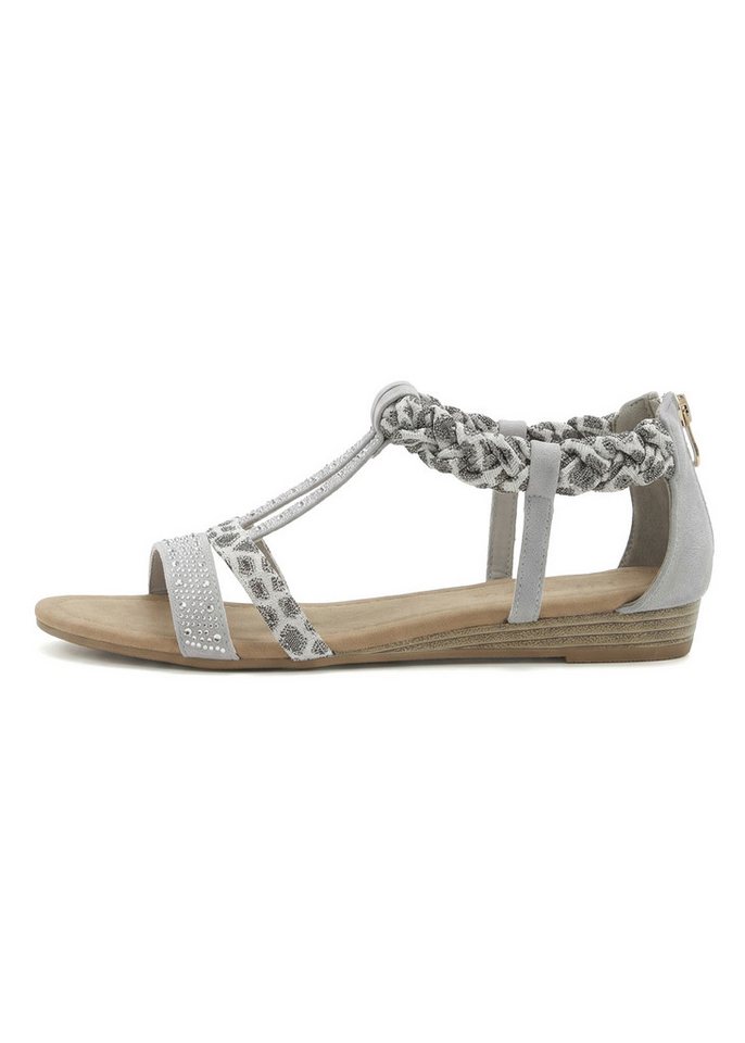LASCANA Sommerschuh, Sandalette, offener Schuh, Sandale mit aufwendiger Verzierung VEGAN – Bild 3 von 5