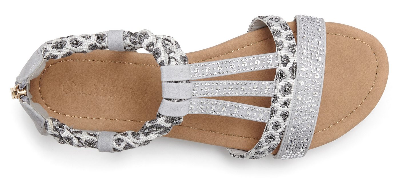 LASCANA Sommerschuh, Sandalette, offener Schuh, Sandale mit aufwendiger Verzierung VEGAN – Bild 4 von 5