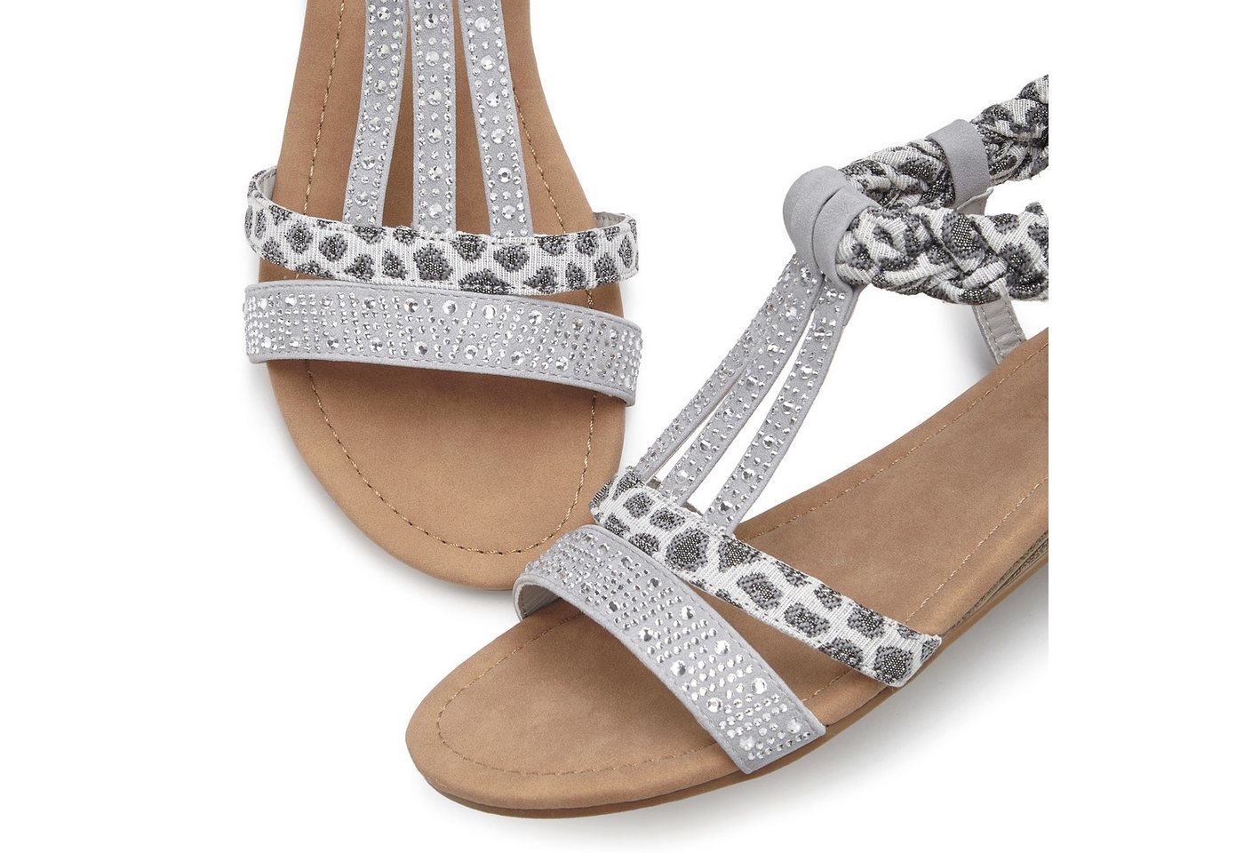 LASCANA Sommerschuh, Sandalette, offener Schuh, Sandale mit aufwendiger Verzierung VEGAN – Bild 5 von 5