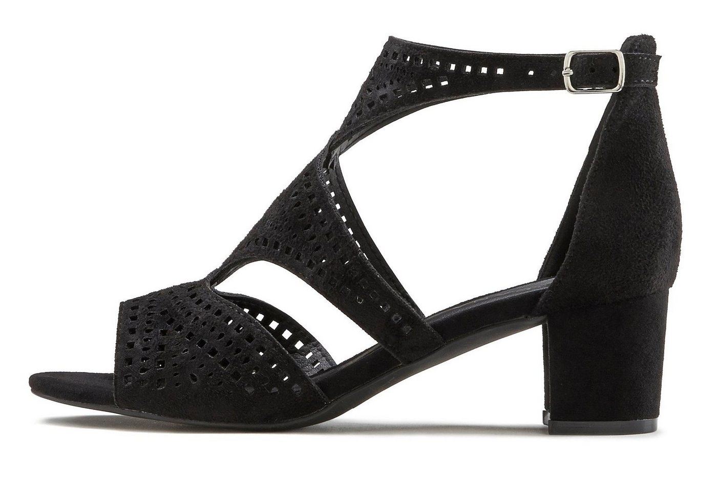 LASCANA Sommerschuh, offener Schuh, Sandalette, Sandale, Riemchensandalette mit Blockabsatz VEGAN – Bild 3 von 5