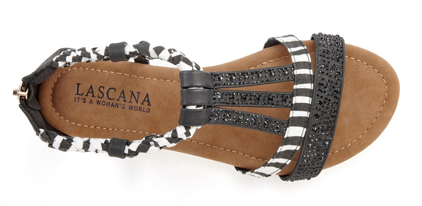 LASCANA Sommerschuh, Sandalette, offener Schuh, Sandale mit aufwendiger Verzierung VEGAN – Bild 3 von 5