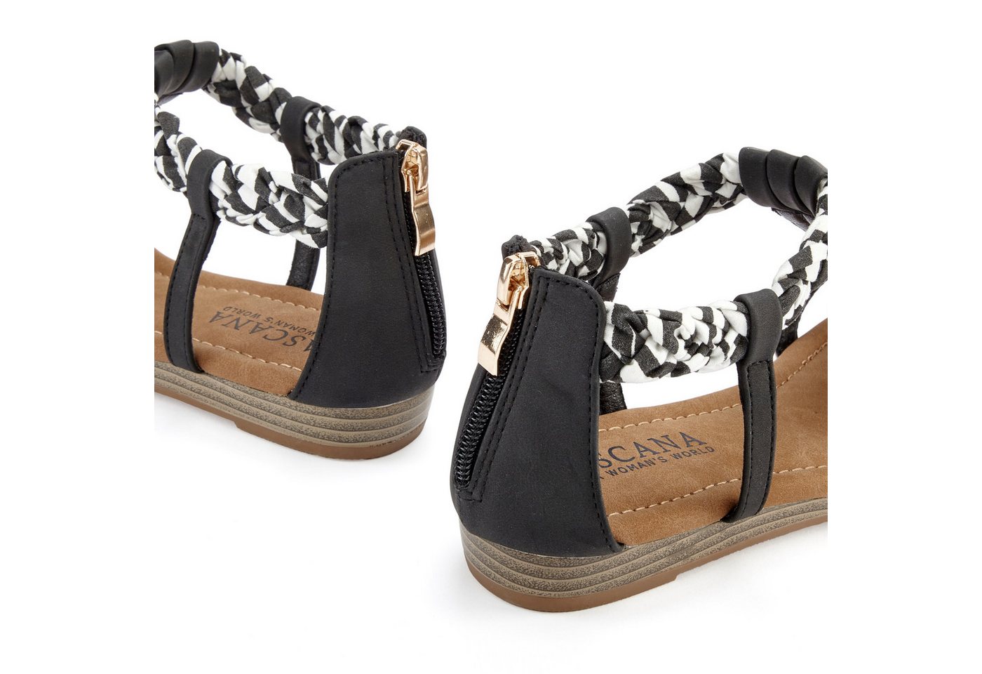 LASCANA Sommerschuh, Sandalette, offener Schuh, Sandale mit aufwendiger Verzierung VEGAN – Bild 5 von 5