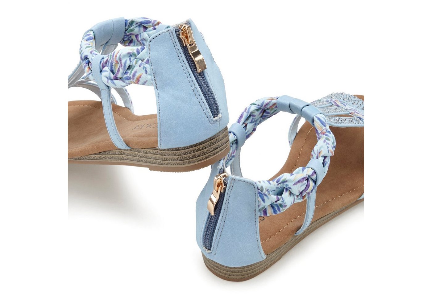 LASCANA Sommerschuh, Sandalette, offener Schuh, Sandale mit aufwendiger Verzierung VEGAN – Bild 5 von 5