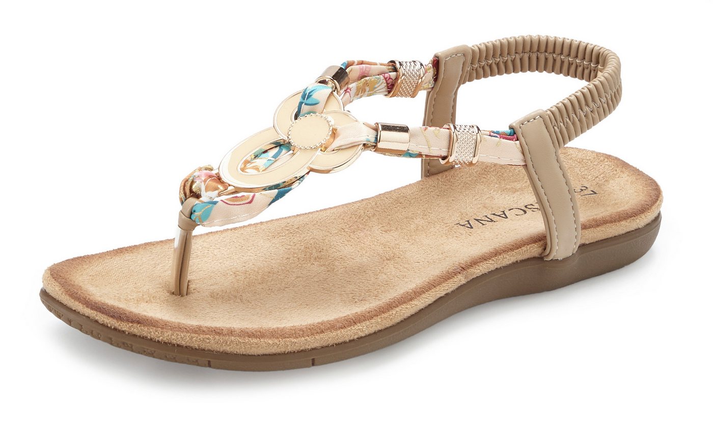 LASCANA Sommerschuh, offener Schuh, Sandalette, Zehentrenner Sandale, Pantolette mit Stretcheinsatz – Bild 2 von 5