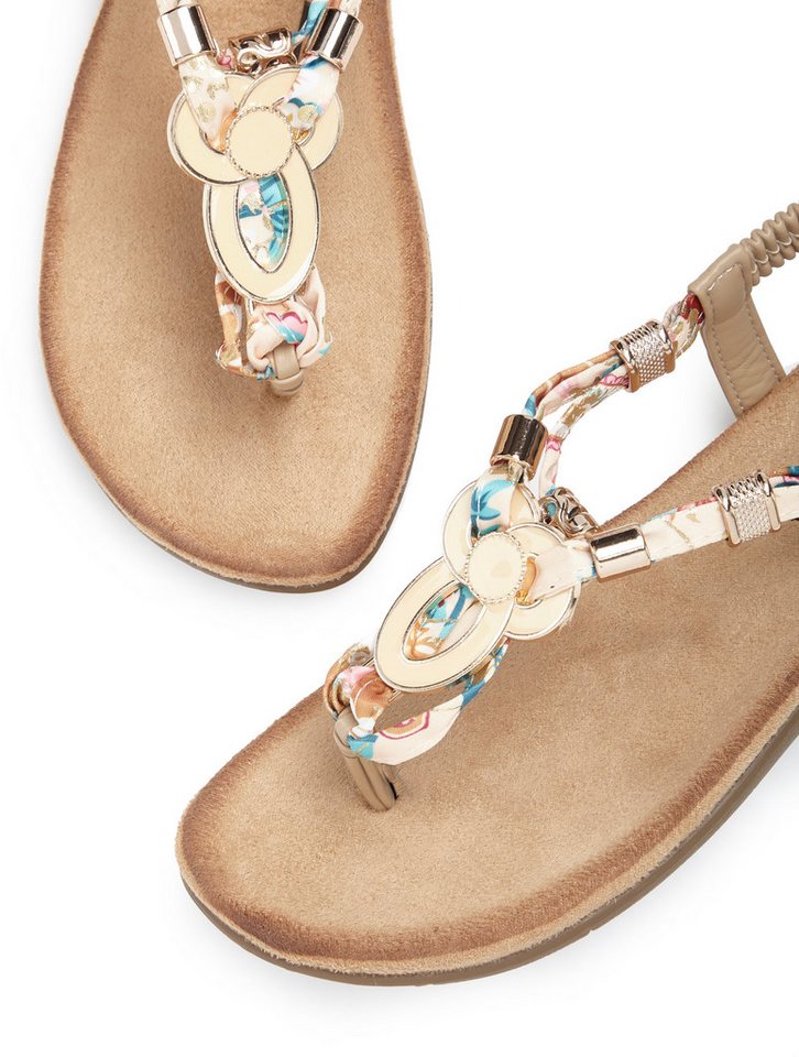 LASCANA Sommerschuh, offener Schuh, Sandalette, Zehentrenner Sandale, Pantolette mit Stretcheinsatz – Bild 5 von 5