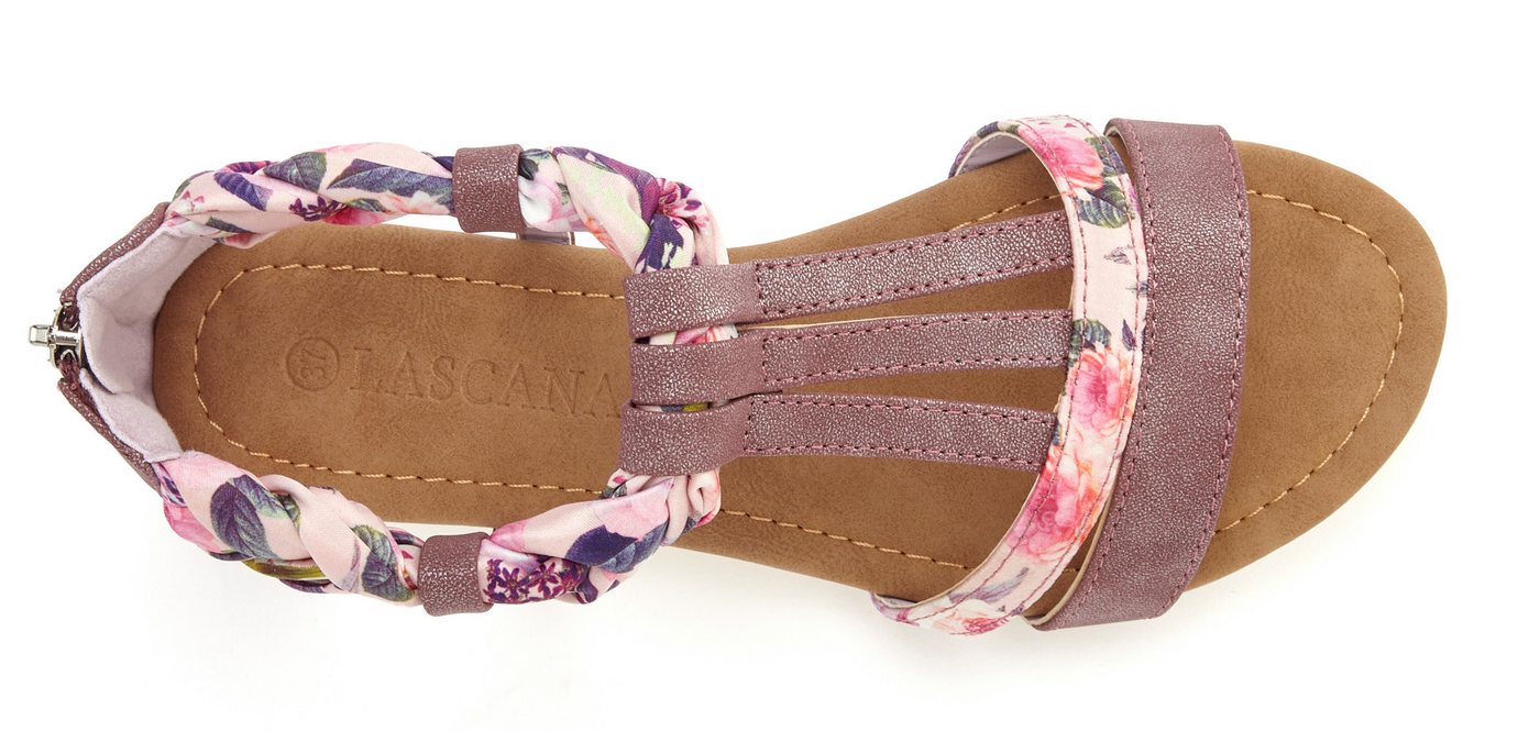 LASCANA Sommerschuh, Sandalette, offener Schuh, Sandale mit aufwendiger Verzierung VEGAN – Bild 3 von 5