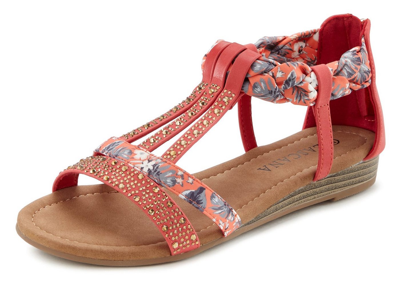 LASCANA Sommerschuh, Sandalette, offener Schuh, Sandale mit aufwendiger Verzierung VEGAN – Bild 3 von 5